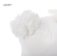 Joyinglife Soft Warm Knit Cotton Cute Baby Beanie Hat White