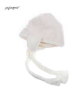 Joyinglife Soft Warm Knit Cotton Cute Baby Beanie Hat White